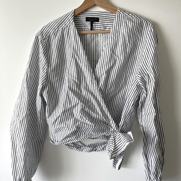 Rag & bone crop tie shirt - Picture 1 of 3
